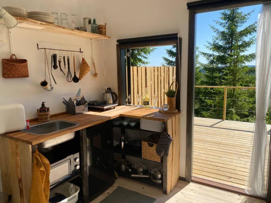 Forest Cabin With Stunning Mountain View & Sauna Torsby Exteriör bild